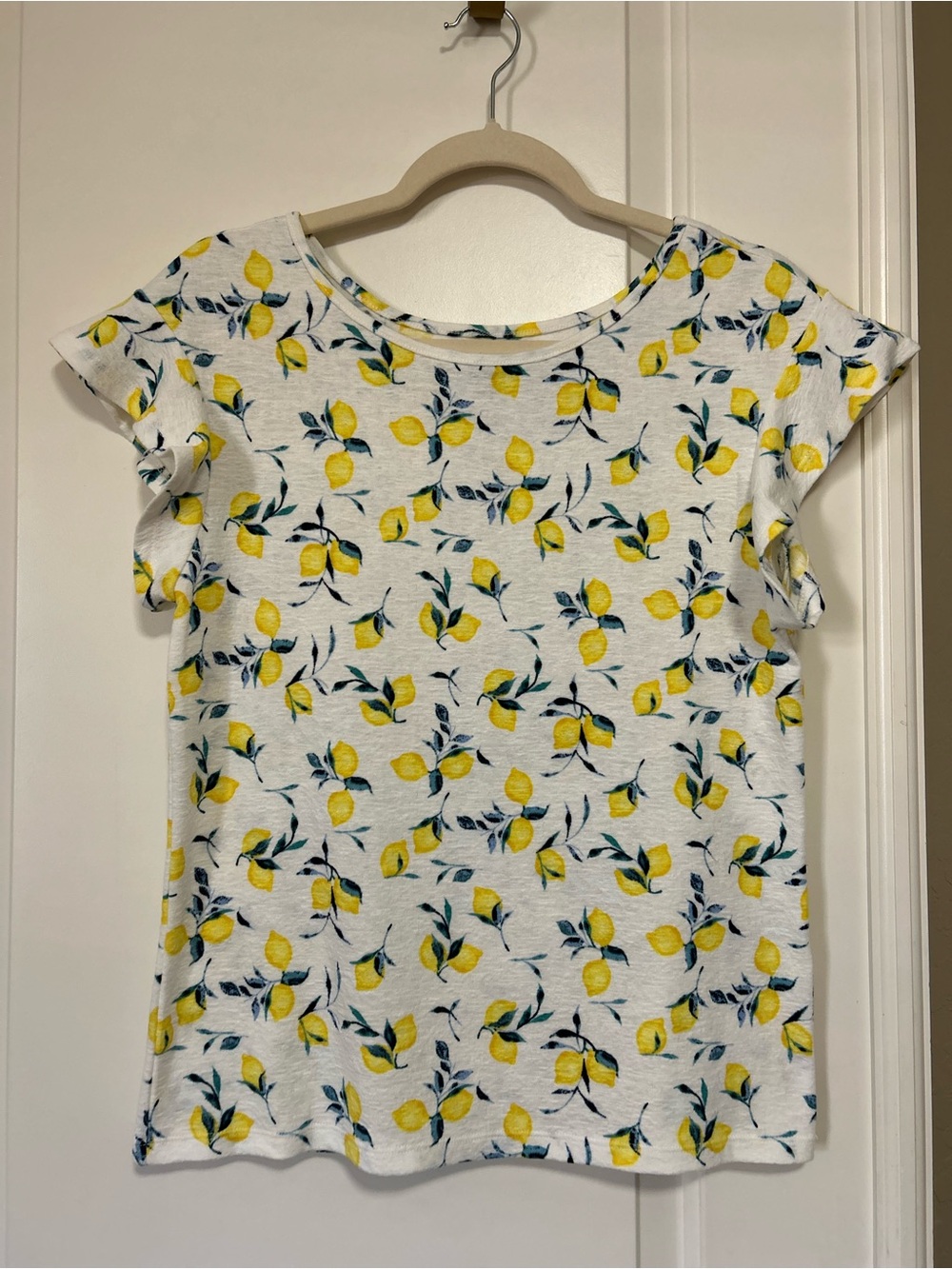 🍋Banana Republic 🍋Lemon Squeeze🍋 Ruffle Short Sleeve Tee🍋